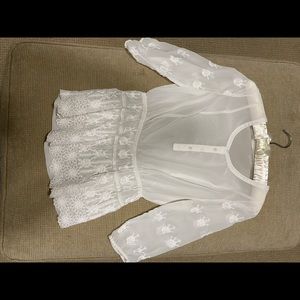 White embroidered top